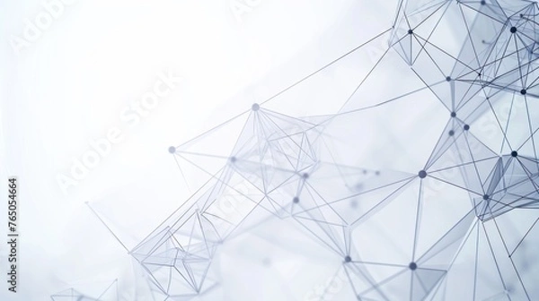 Fototapeta abstract future network on white background. Data and technology concept, network connection