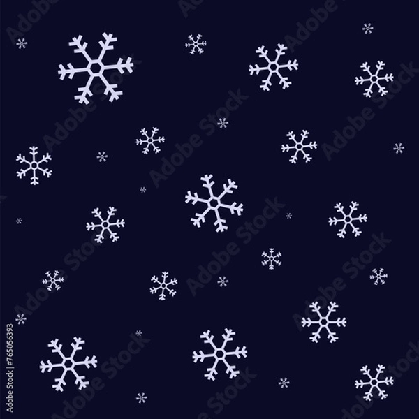 Fototapeta  Snowflake icon design. Snowflake icon on blue background