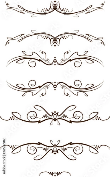 Fototapeta Elegant text frames