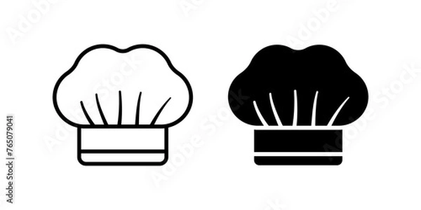 Fototapeta Chef hat icon. chef sign. for mobile concept and web design. vector illustration