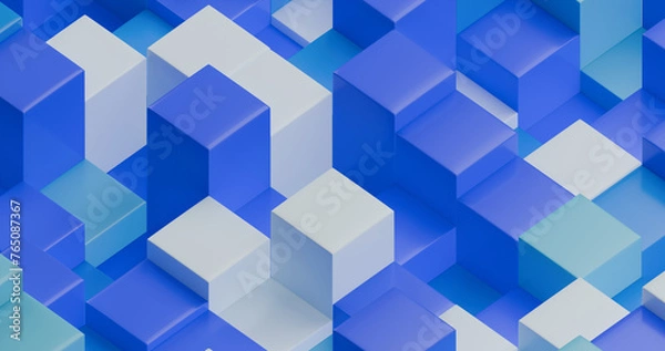 Fototapeta geometric shapes abstract background with cubes