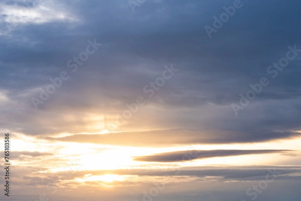 Fototapeta Sun Breaking through the Clouds
