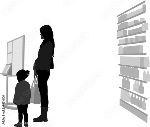 Obraz Grocery Family