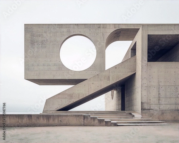 Obraz brutalist architecture