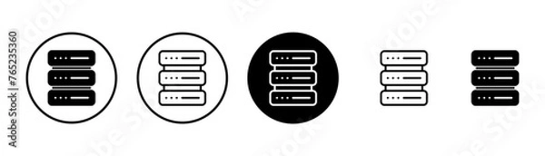 Obraz Database icon vector isolated on white background. database vector icon