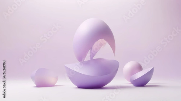 Fototapeta Three Eggs on Table