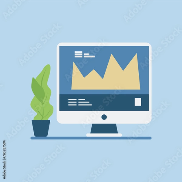 Obraz Flat illustration design business concept