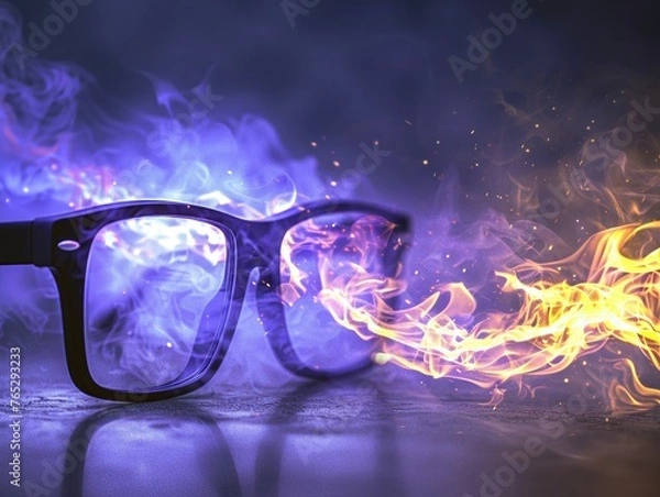 Obraz Augmented reality glasses with magic integration, see spells come to life