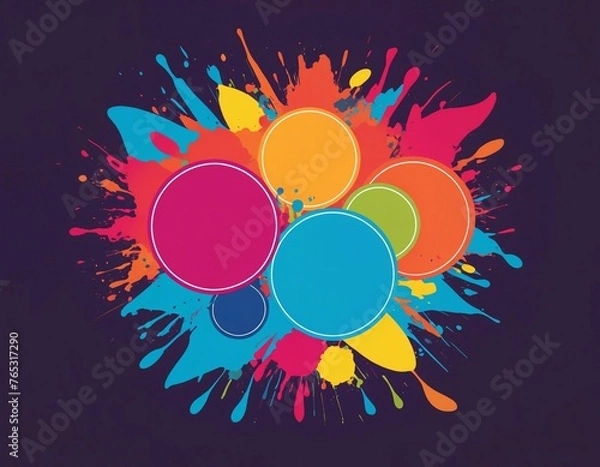 Obraz abstract colour splash