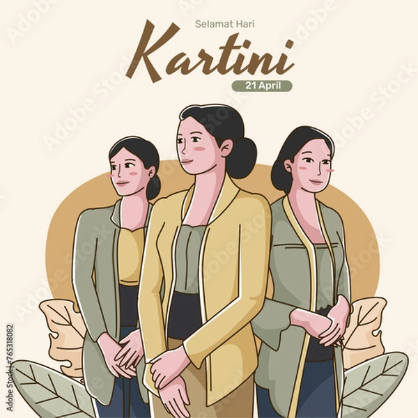 Obraz Hand drawn kartini day illustration