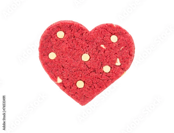 Obraz Red heart cookie