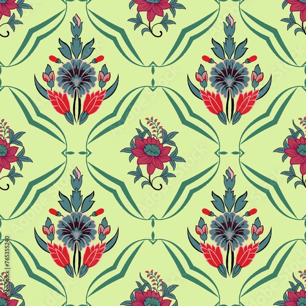 Obraz All Over Design Seamless Pattern With Best Back Ground