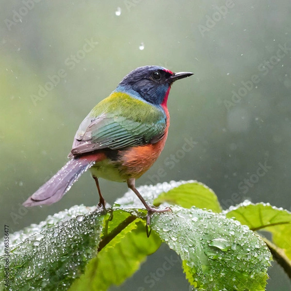 Obraz a small bird on a branch