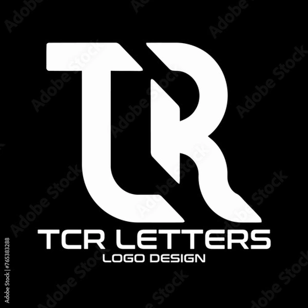 Fototapeta TCR Letters Vector Logo Design