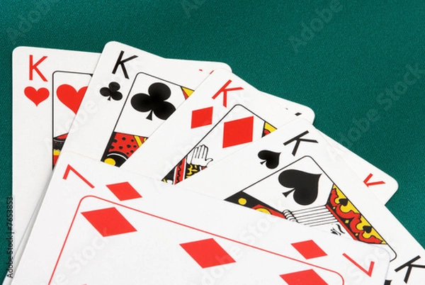 Fototapeta Playing cards close up