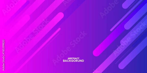 Fototapeta Abstract purple color background, wave line red background design, colorful background vector. 3D Illustration