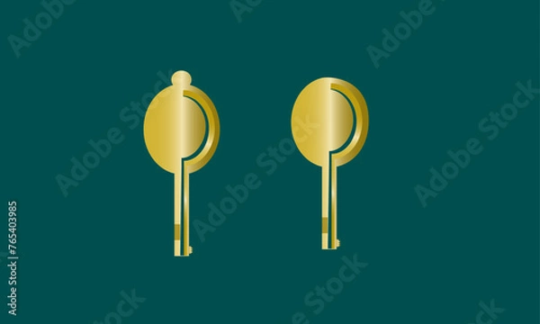 Obraz Golden Keys