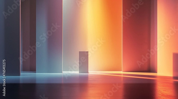 Fototapeta Attractive selling blank advertising background for presentation design, magazine covers, website design, branding, company identity, objects, products and people. Interior and architecture.