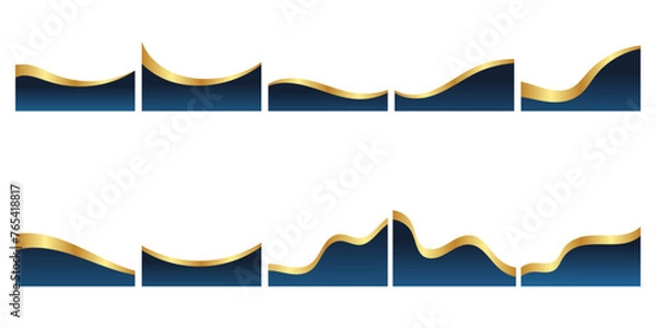 Obraz Gold Banner Header