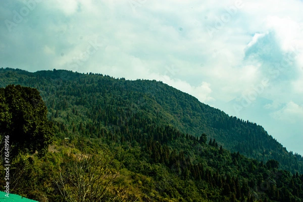 Obraz clouds over the mountains