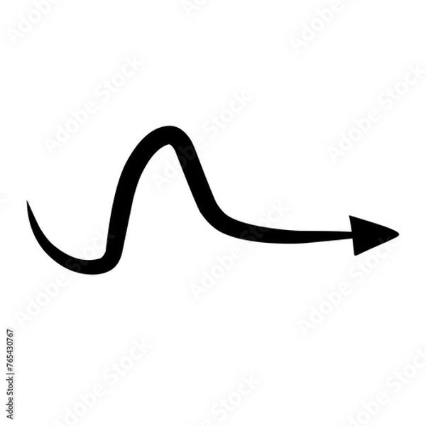 Obraz doodle arrow sign