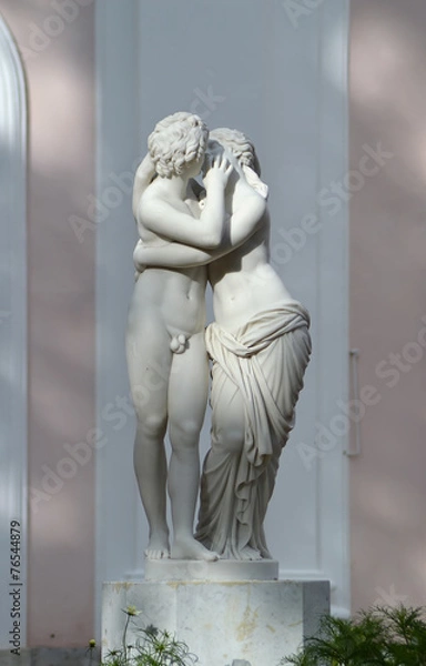 Fototapeta Амур и Психея.Неизвестный скульптор.Италия XVIII век.Мрамор