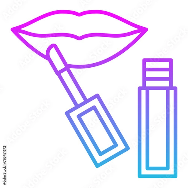 Fototapeta Lipgloss Icon