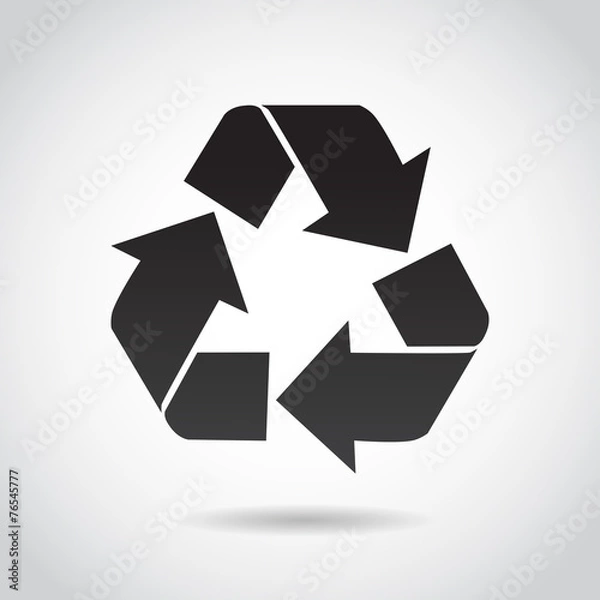 Fototapeta Recycling vector icon.