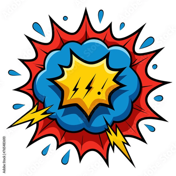 Fototapeta Comic Whack Spack Splash Vector Illustration