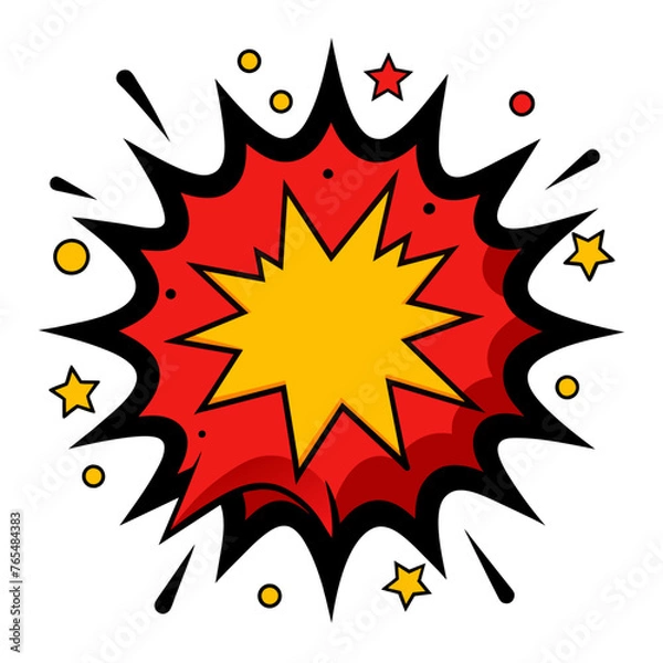 Fototapeta Comic Bang Splash Vector Illustration