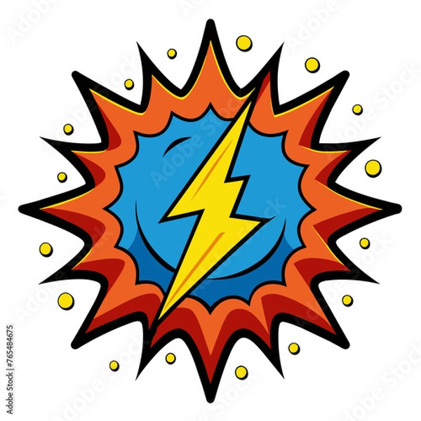 Fototapeta Comic Crunch Splash Vector Illustration