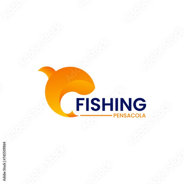 Fototapeta Fishing Logo Design
