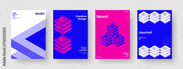 Fototapeta Isolated Business Presentation Design. Creative Report Template. Modern Book Cover Layout. Brochure. Background. Banner. Flyer. Poster. Leaflet. Advertising. Pamphlet. Handbill. Journal. Newsletter