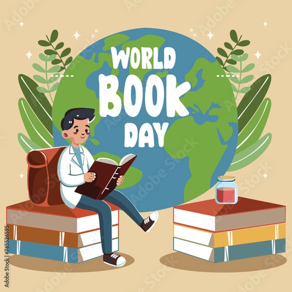 Obraz E-Learning Process Concept Illustration (flat design)