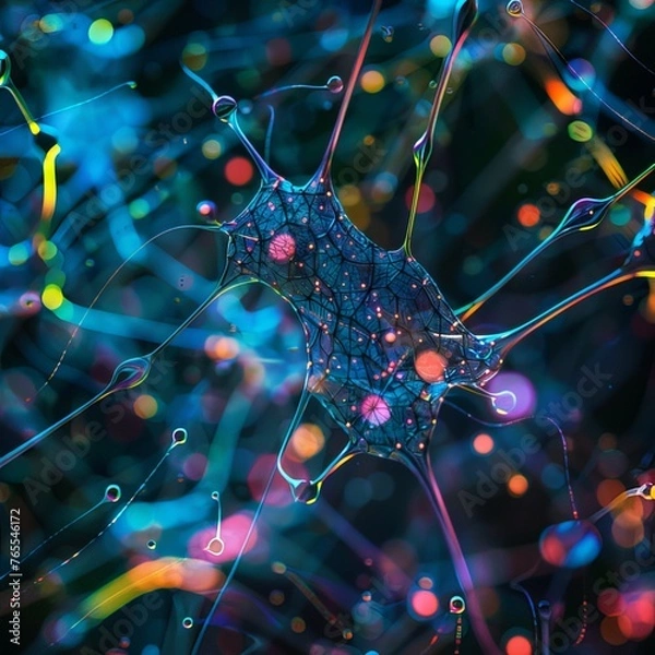 Obraz abstact background with stars