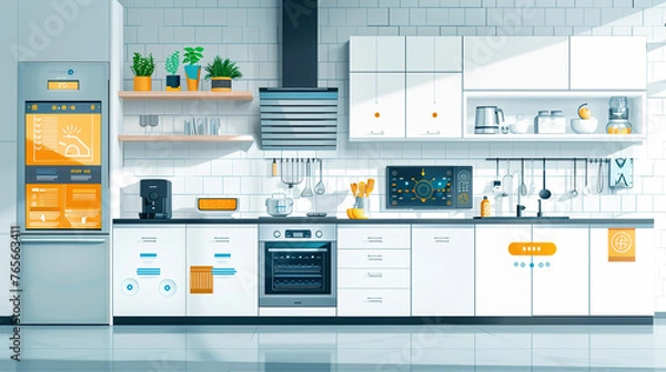 Fototapeta The Future of Home Cooking: Introducing Smart Kitchen Gadgets
