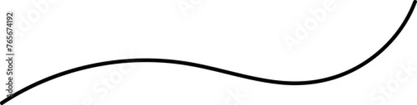 Fototapeta Simple Curved Lines