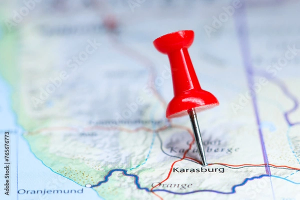 Obraz Karasburg, Namibia pin on map