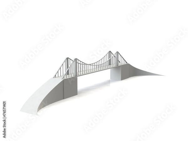 Fototapeta Bridge 3d model