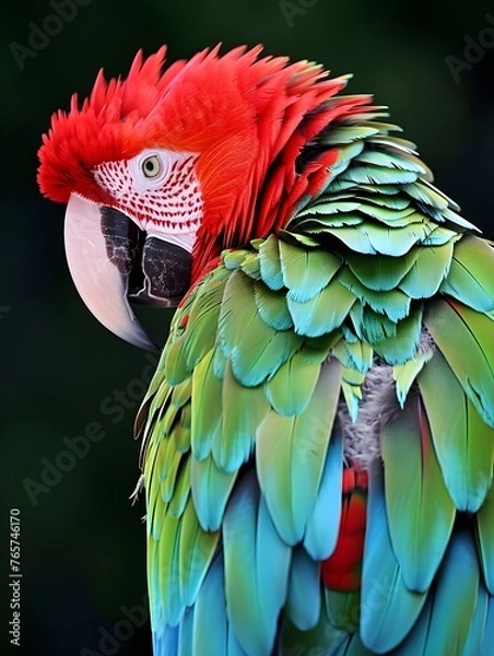 Fototapeta Beautiful colorful parrot