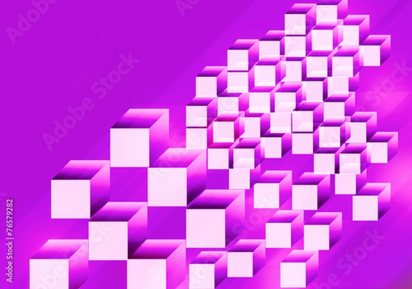 Obraz shape from cube background