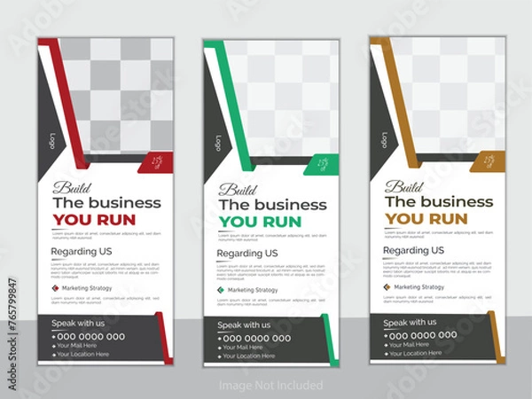 Obraz Creative Business Roll Up banner design.