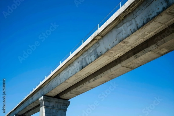 Obraz A bridge construction captured from an under view