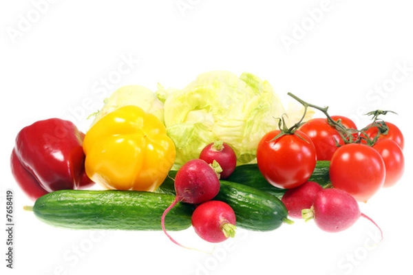 Obraz Vegetables isolated on white