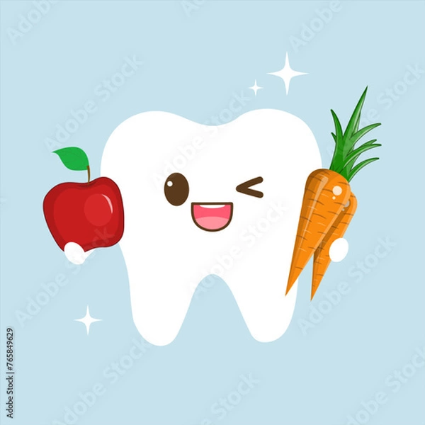 Obraz happy healthy tooth