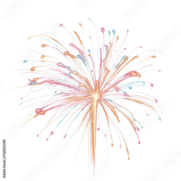 Obraz firework isolate PNG transparent background