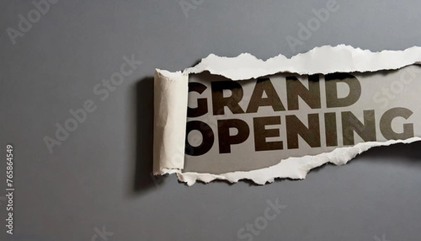 Obraz Grand Opening. Grand Opening typography font.