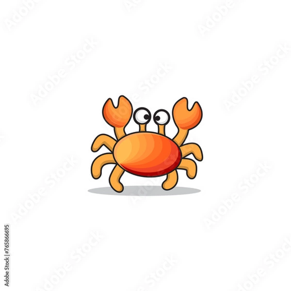 Fototapeta crab logo design