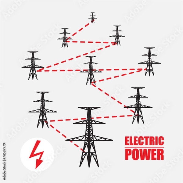 Obraz Electric poles