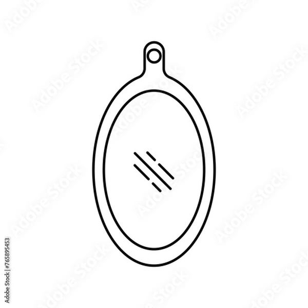 Obraz Cutting board icon vector. Simple design on white background.